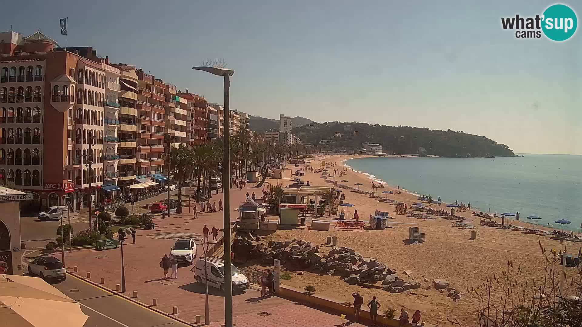 Webcam Lloret de Mar – the main beach – – Costa Brava – Spain