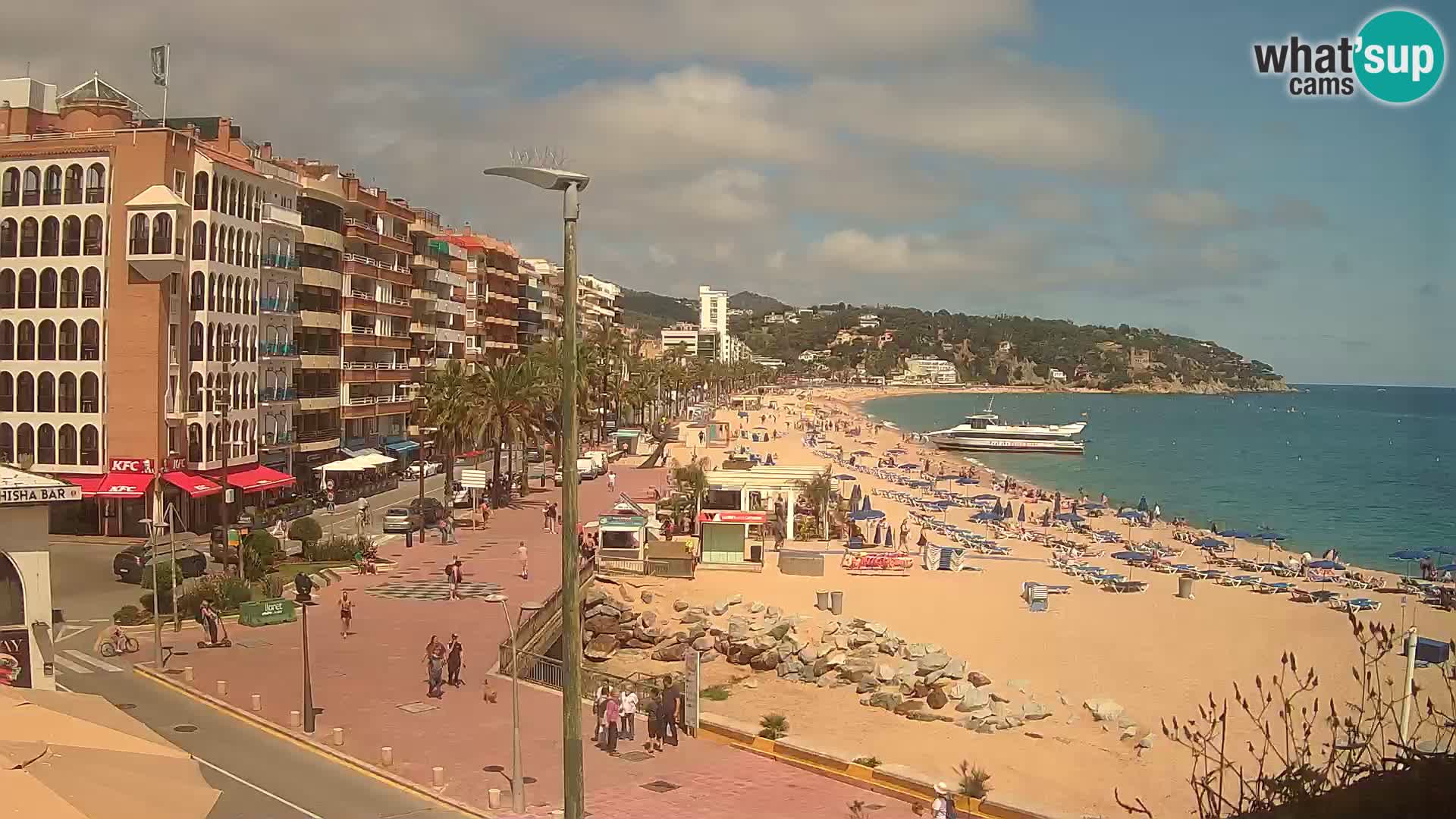 Webcam Lloret de Mar – the main beach – – Costa Brava – Spain