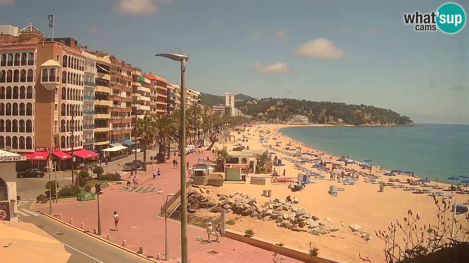 Web kamera Lloret de Mar – plaža
