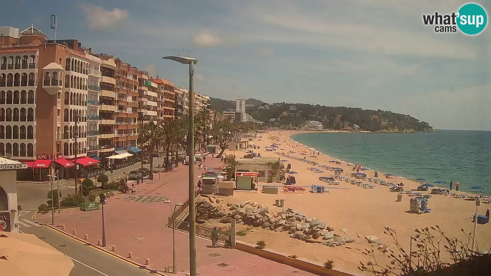 Webcam Lloret de Mar – the main beach – – Costa Brava – Spain