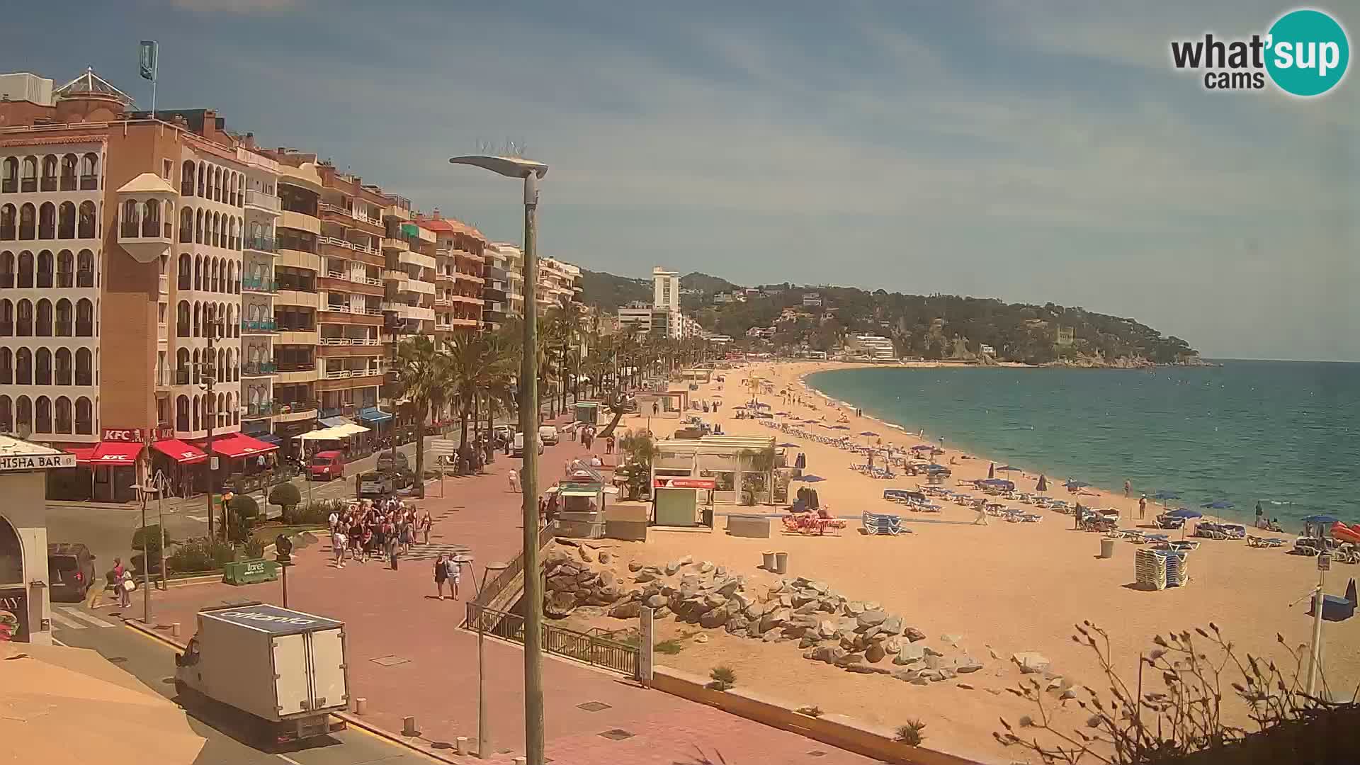 Webcam Lloret de Mar – the main beach – – Costa Brava – Spain