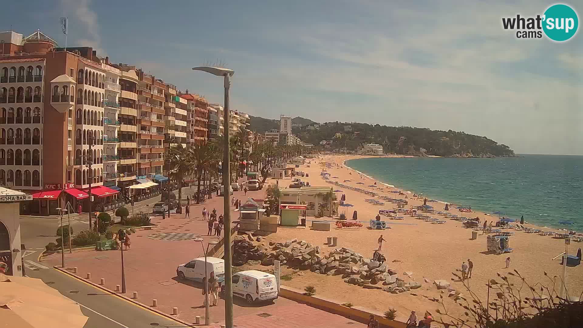 Webcam Lloret de Mar – the main beach – – Costa Brava – Spain