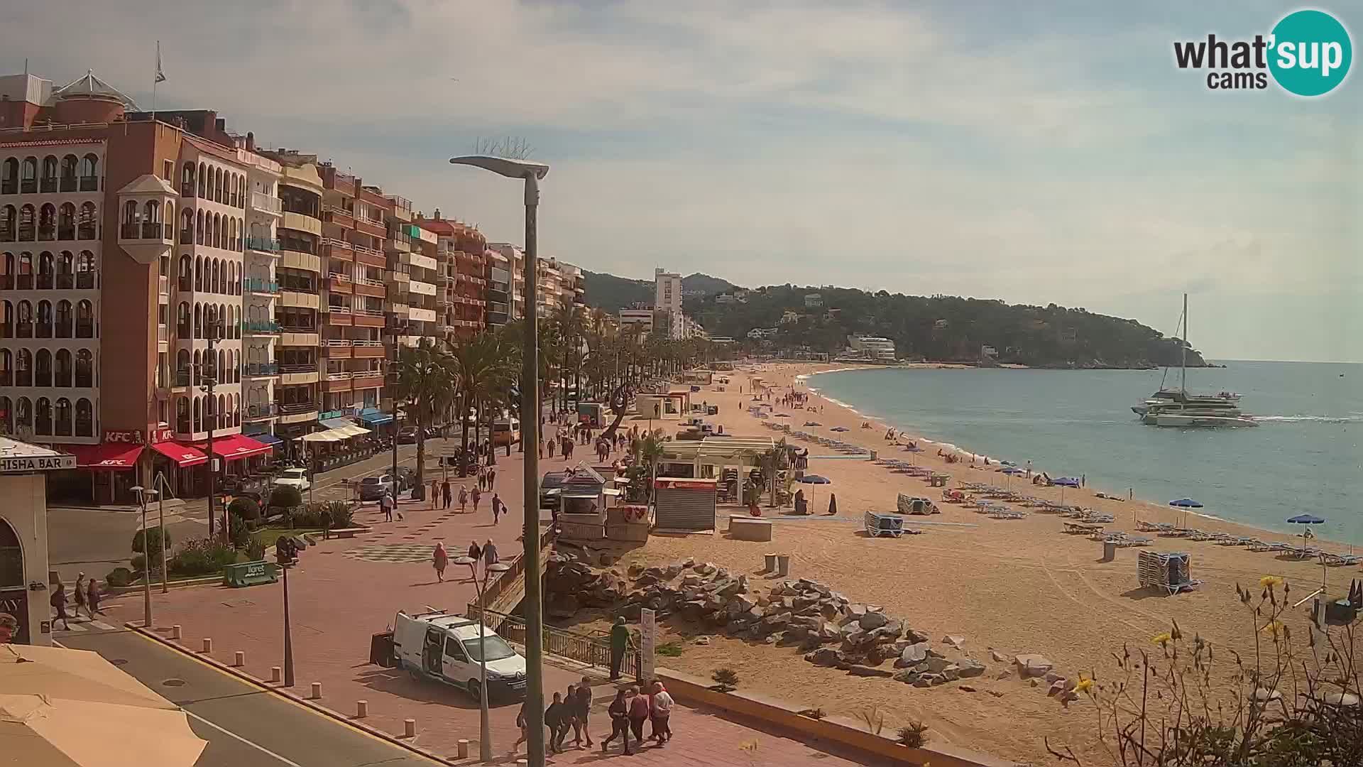 Webcam Lloret de Mar – the main beach – – Costa Brava – Spain