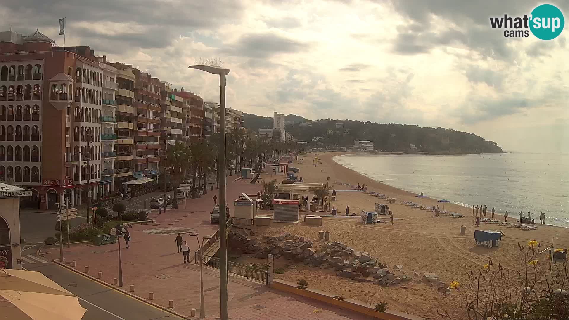 Webcam Lloret de Mar – the main beach – – Costa Brava – Spain