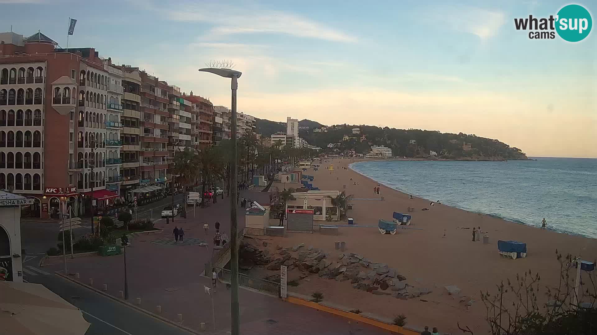Webcam Lloret de Mar – the main beach – – Costa Brava – Spain