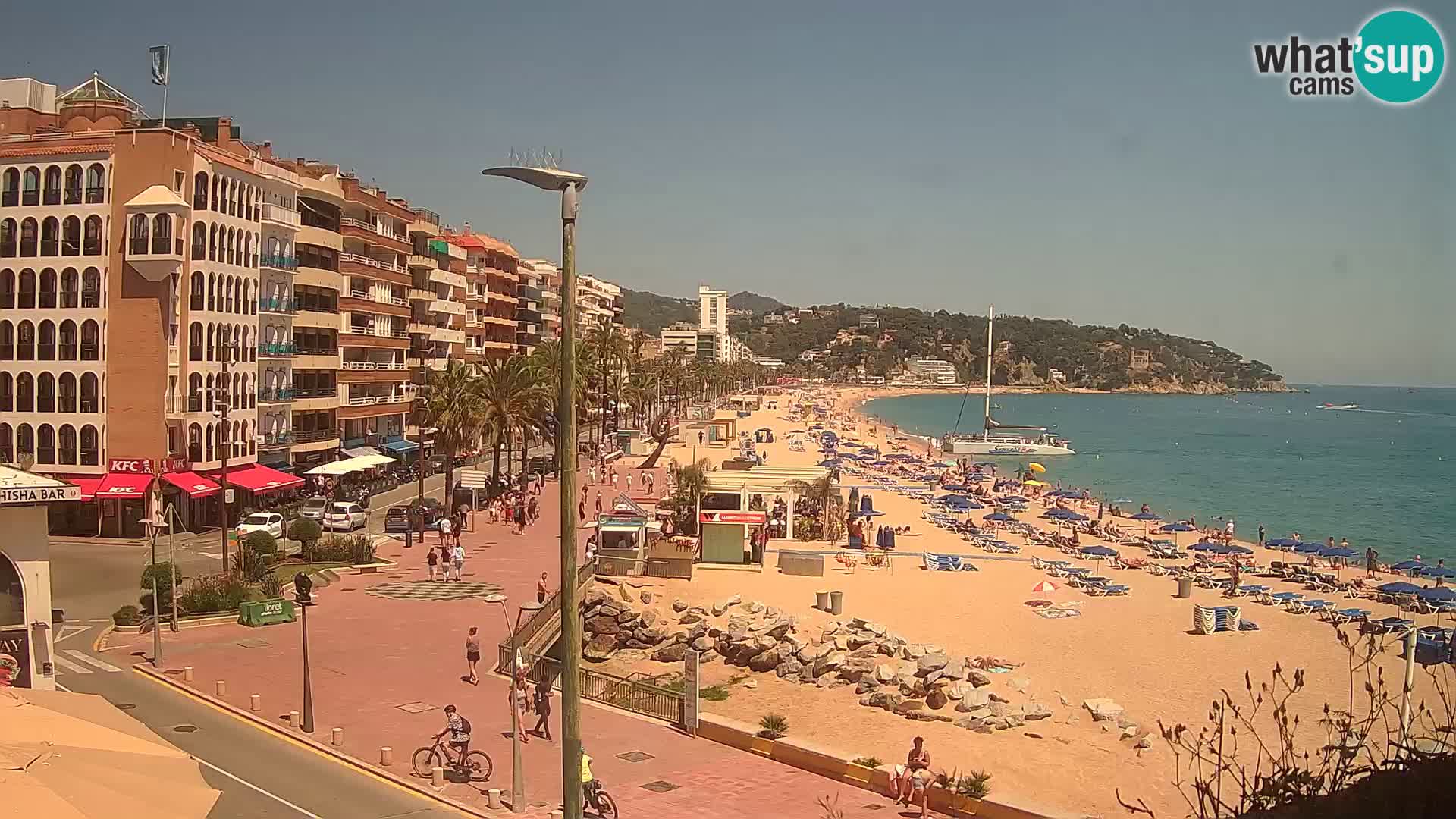 Webcam Lloret de Mar – the main beach – – Costa Brava – Spain