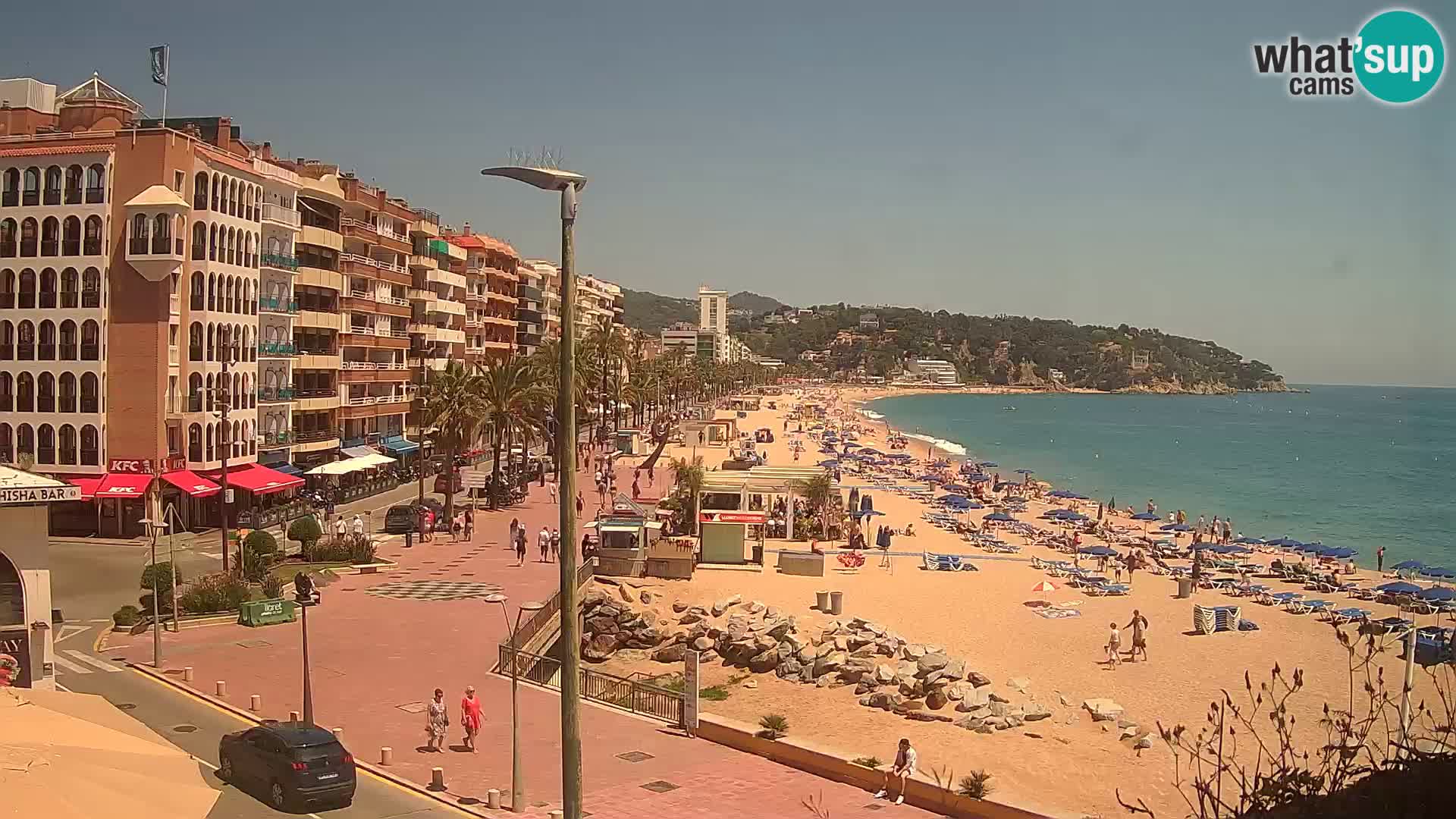 Webcam Lloret de Mar – the main beach – – Costa Brava – Spain