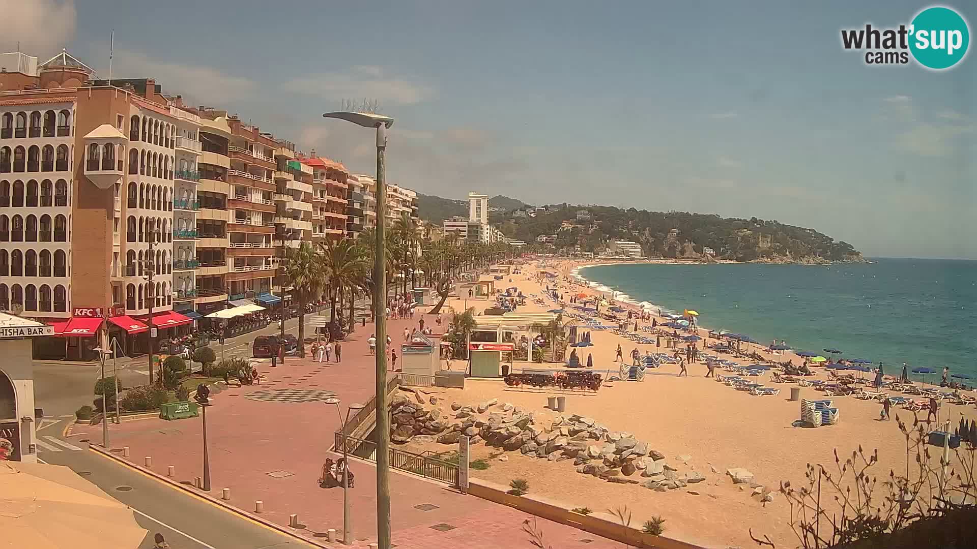 Webcam Lloret de Mar – the main beach – – Costa Brava – Spain
