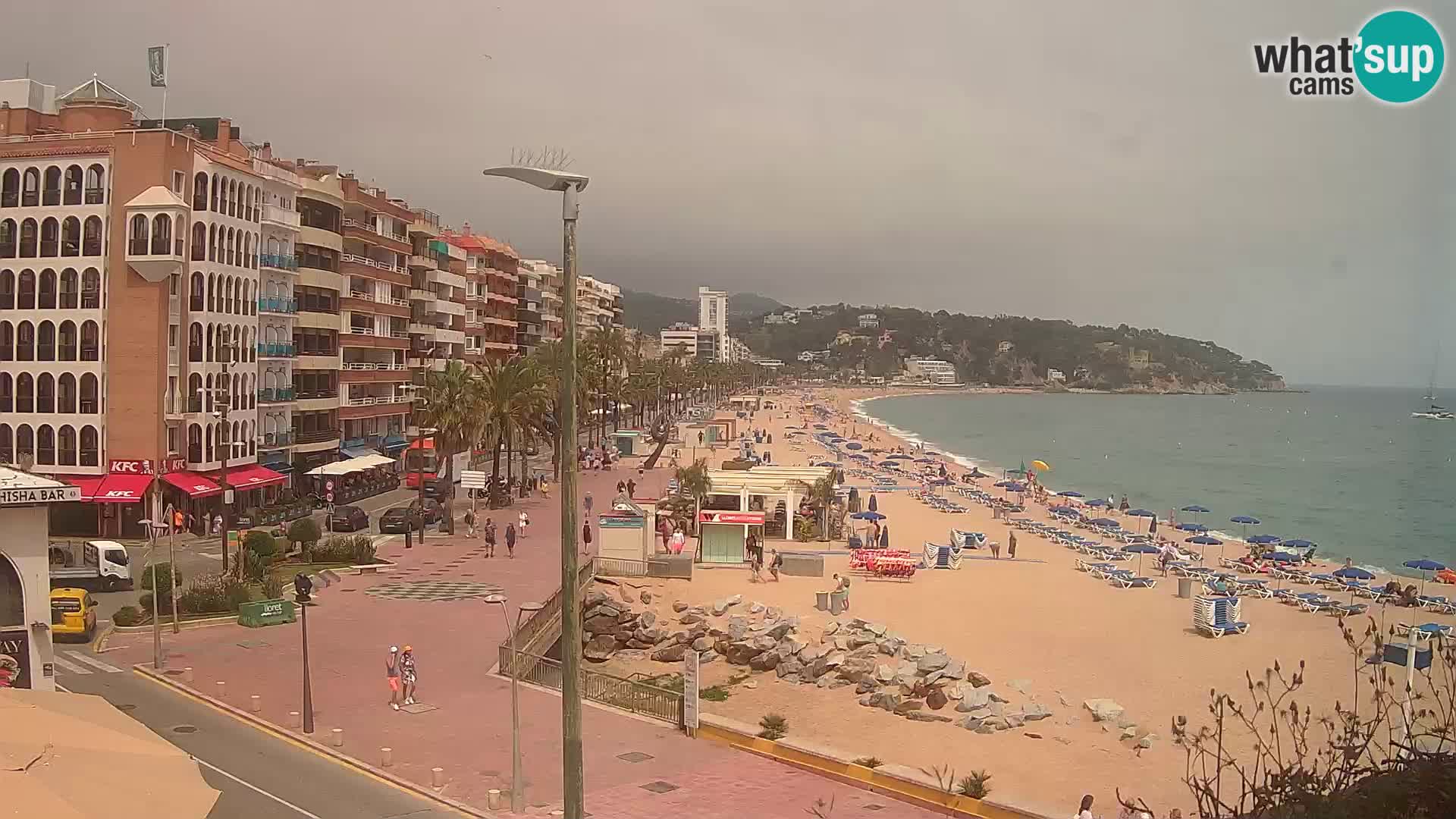Webcam Lloret de Mar – the main beach – – Costa Brava – Spain