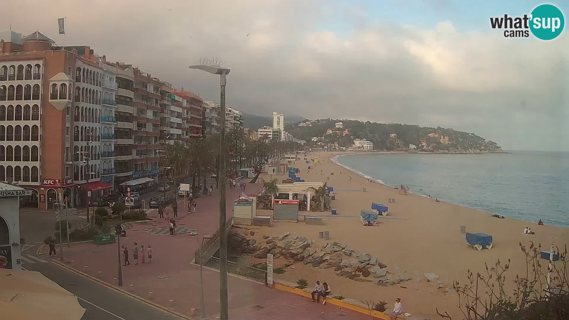 Webcam Lloret de Mar – the main beach – – Costa Brava – Spain