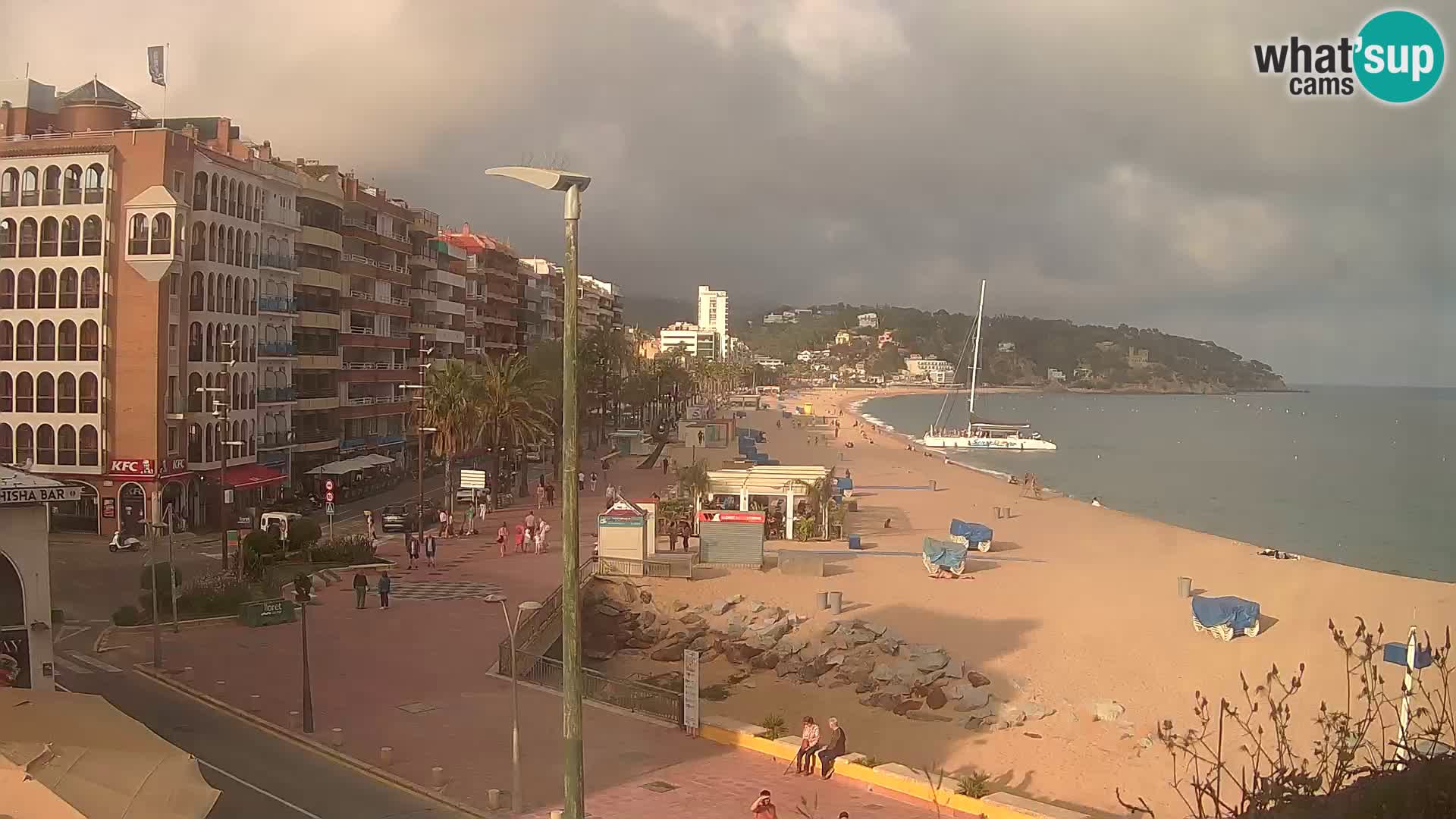 Webcam Lloret de Mar – the main beach – – Costa Brava – Spain