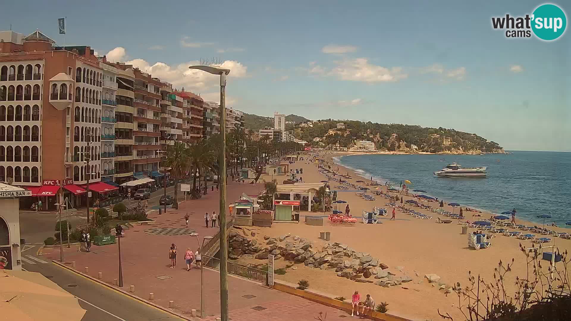 Webcam Lloret de Mar – the main beach – – Costa Brava – Spain