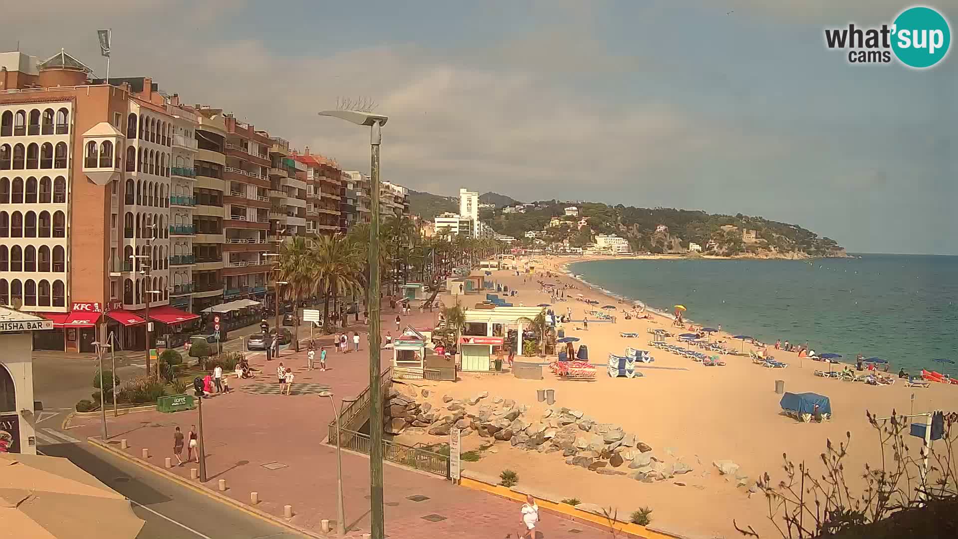 Webcam Lloret de Mar – the main beach – – Costa Brava – Spain
