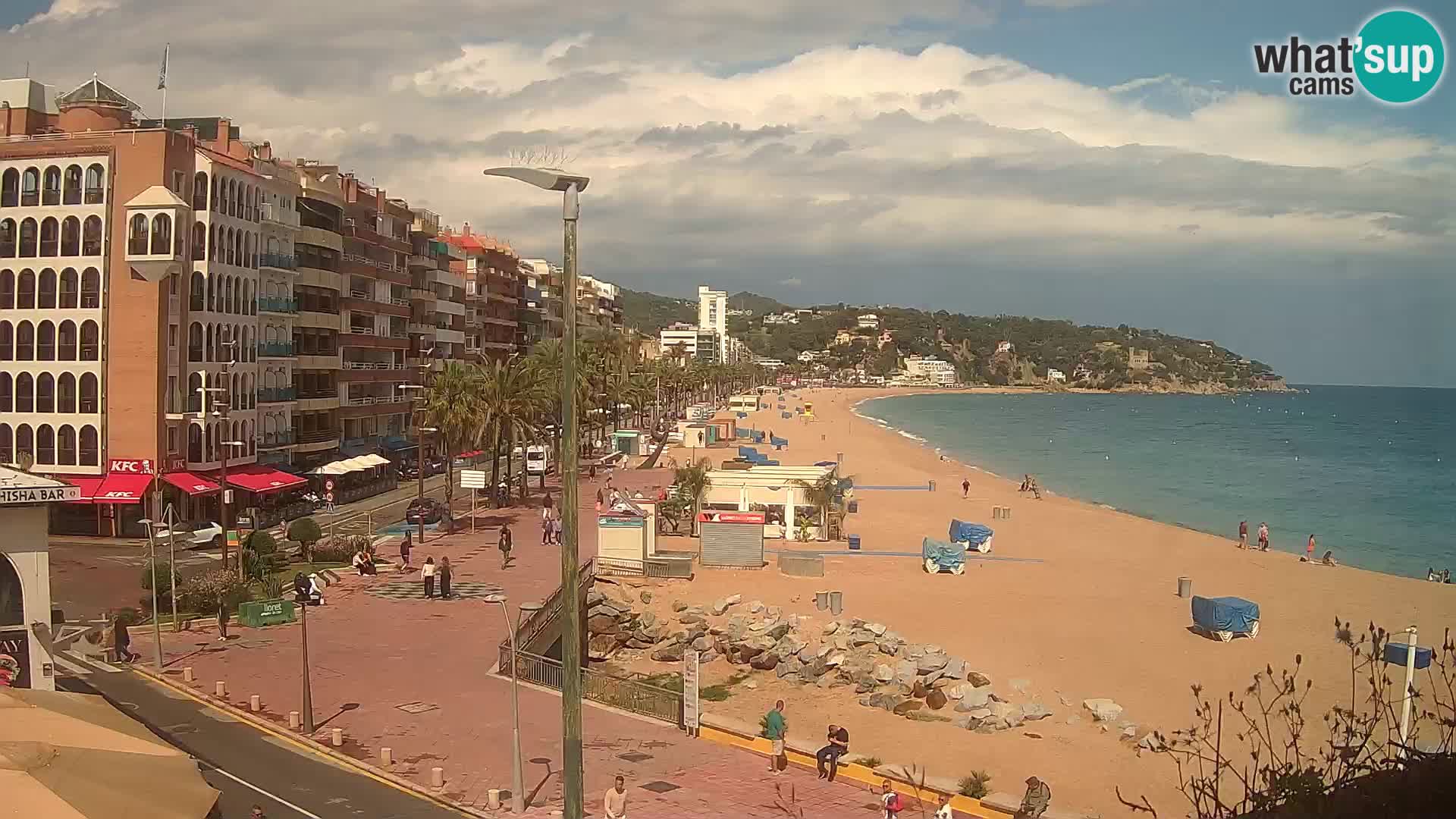 Webcam Lloret de Mar – the main beach – – Costa Brava – Spain