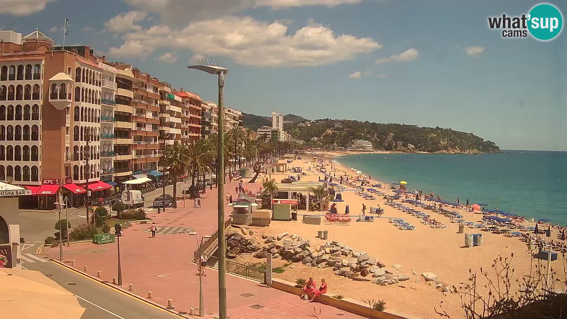 Webcam Lloret de Mar – the main beach – – Costa Brava – Spain