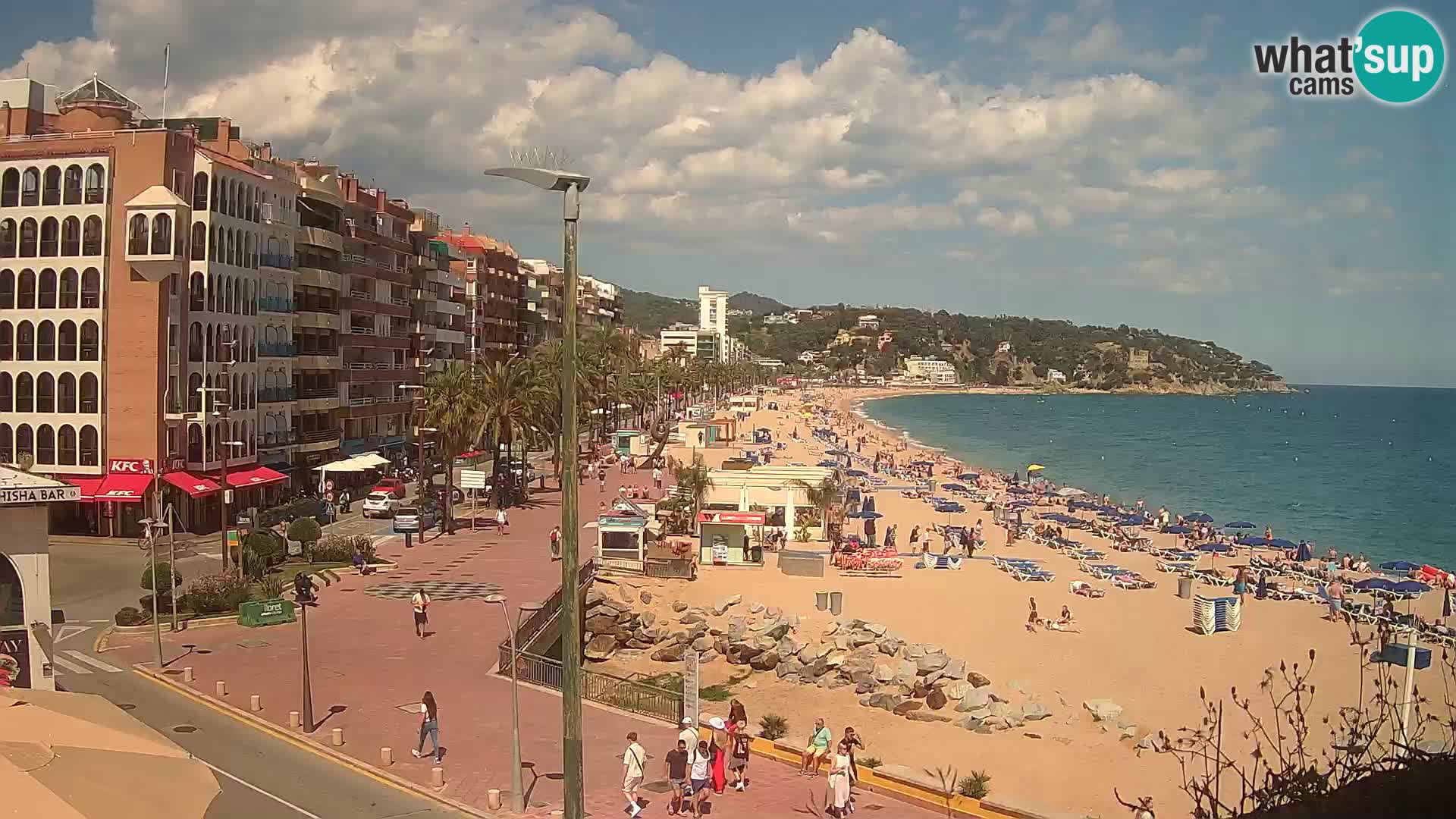 Webcam Lloret de Mar – the main beach – – Costa Brava – Spain