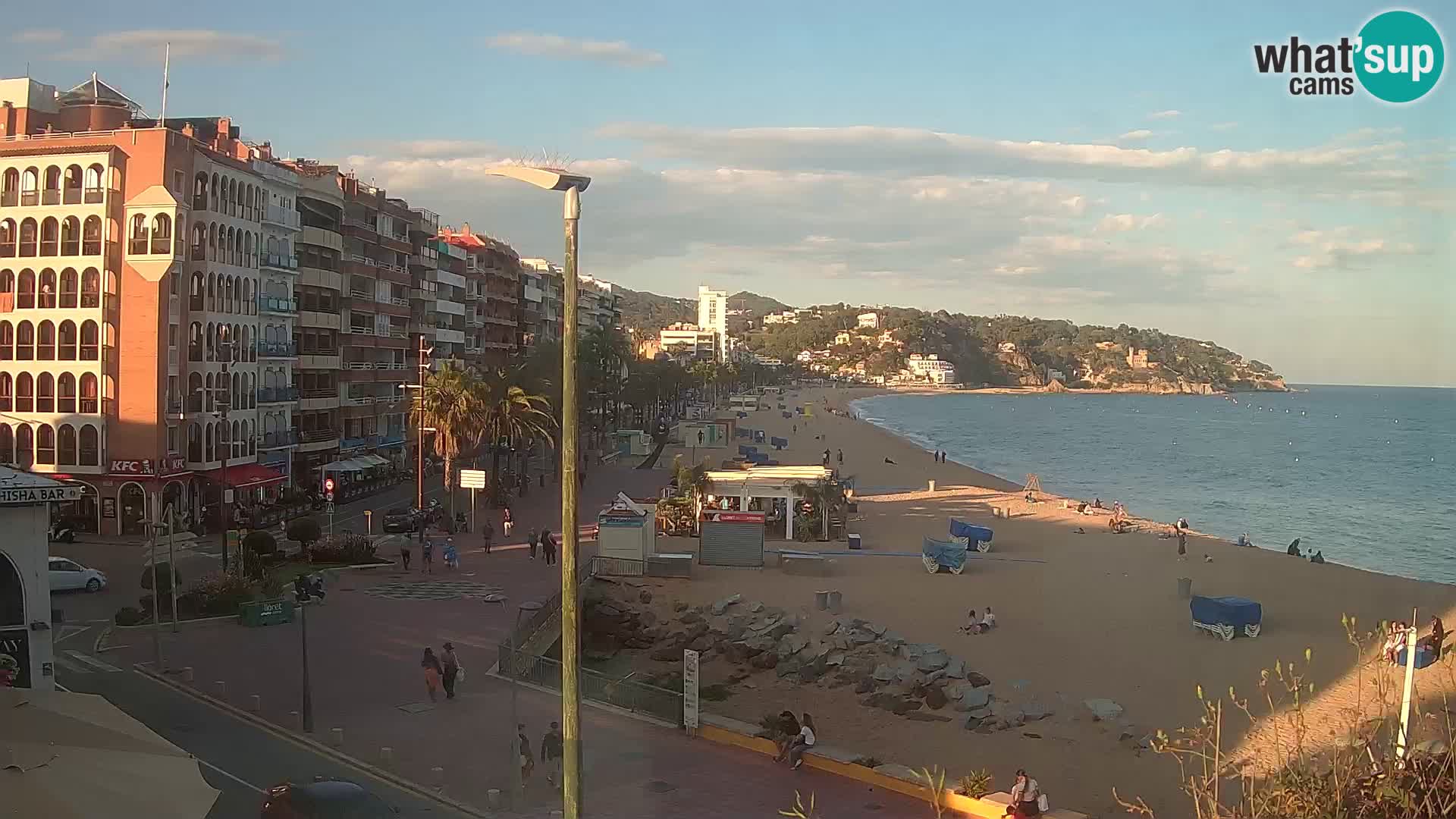 Webcam Lloret de Mar – the main beach – – Costa Brava – Spain