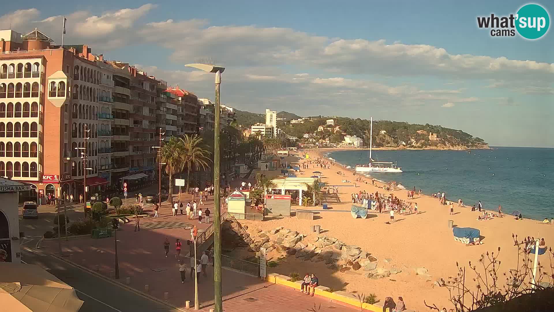 Webcam Lloret de Mar – the main beach – – Costa Brava – Spain