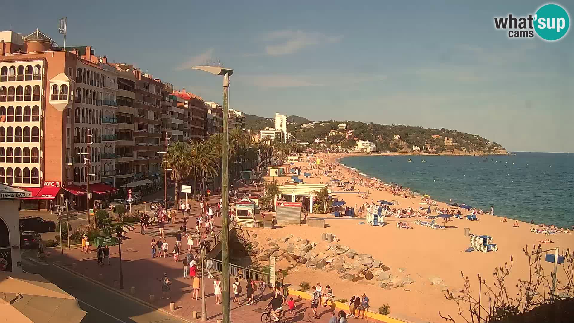 Webcam Lloret de Mar – the main beach – – Costa Brava – Spain