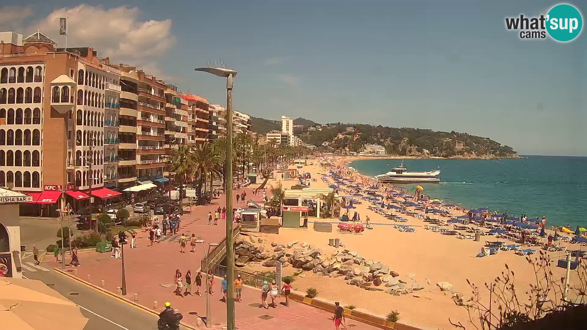 Webcam Lloret de Mar – the main beach – – Costa Brava – Spain