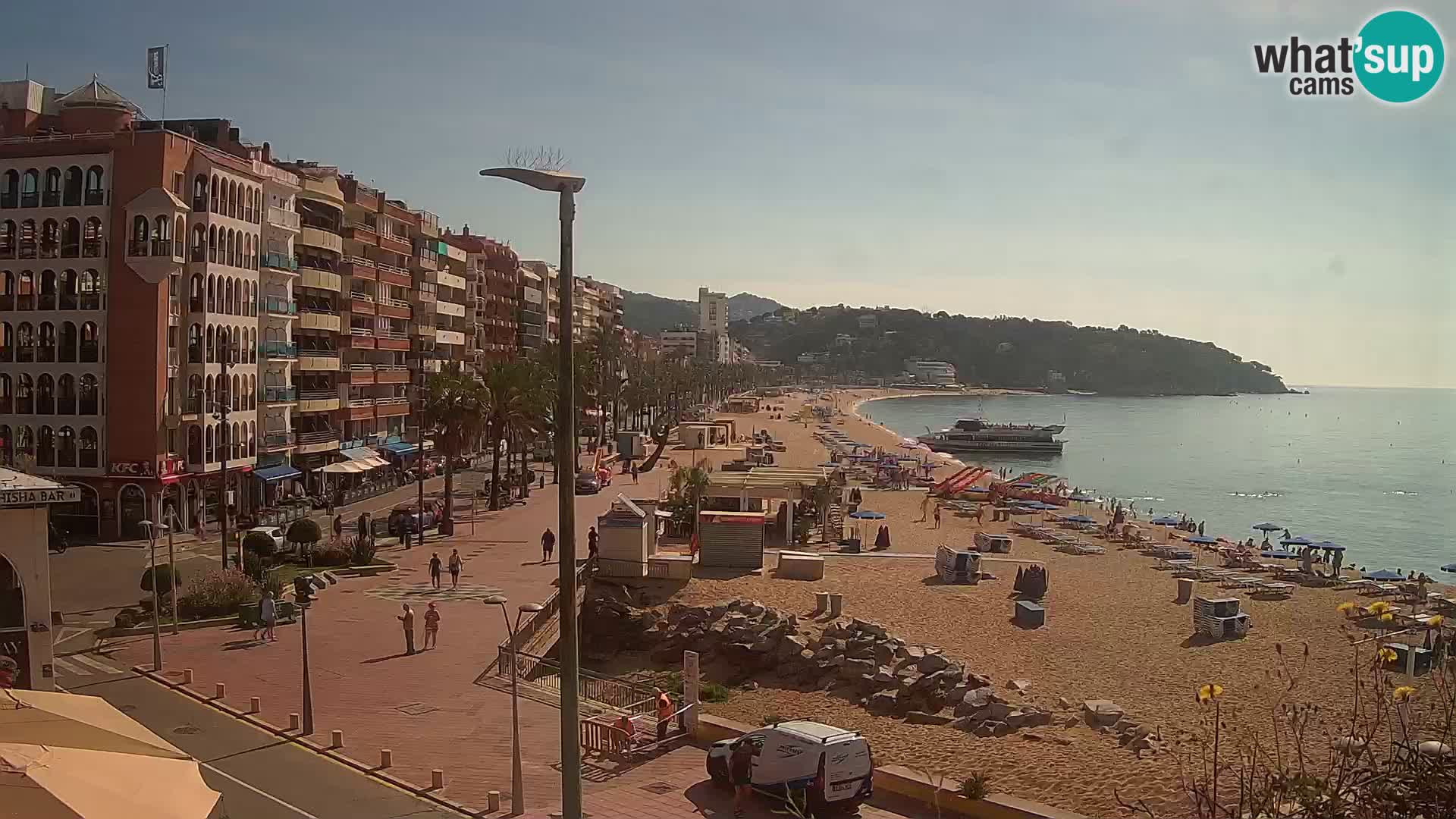 Webcam Lloret de Mar – the main beach – – Costa Brava – Spain