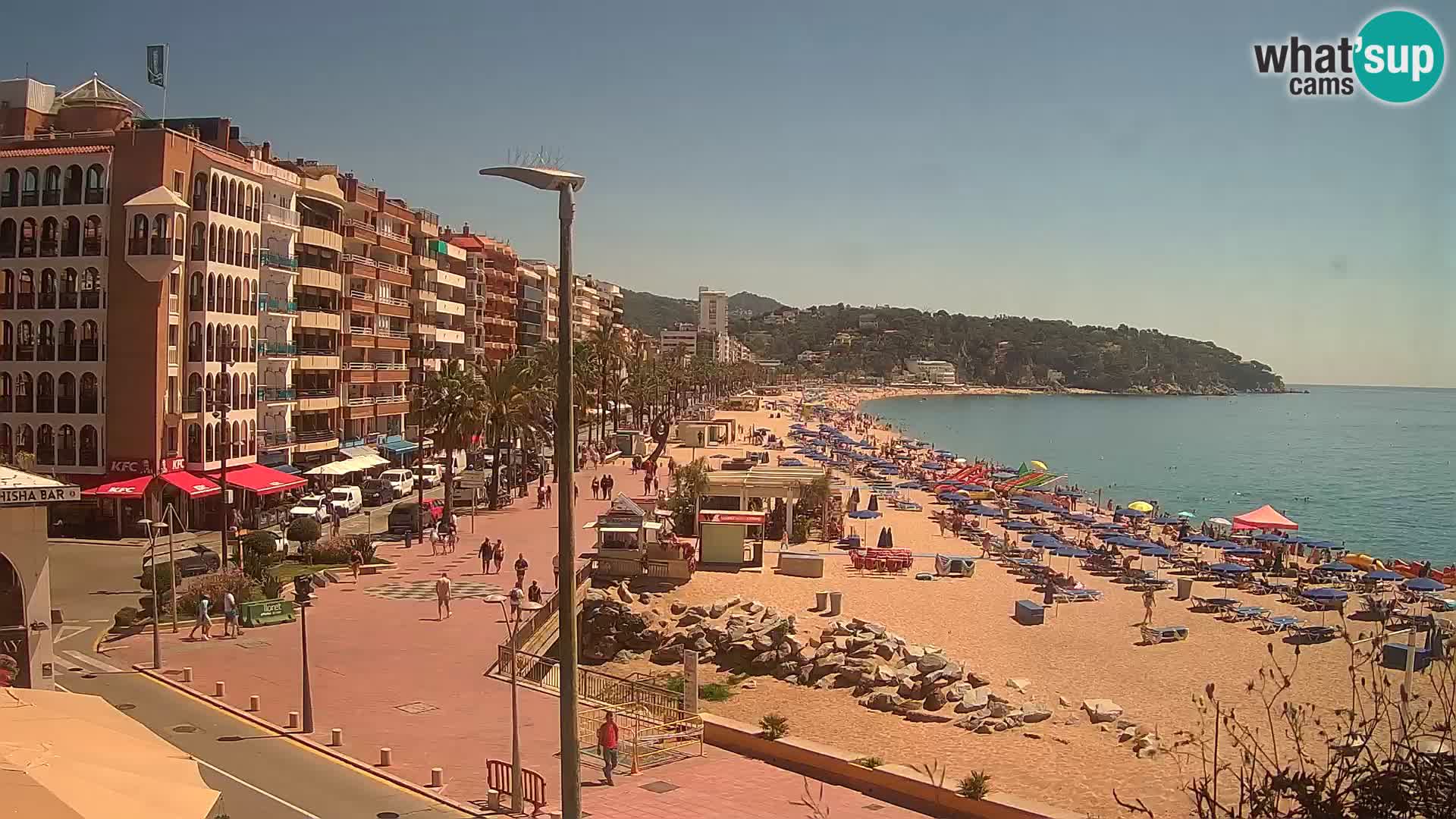 Webcam Lloret de Mar – the main beach – – Costa Brava – Spain