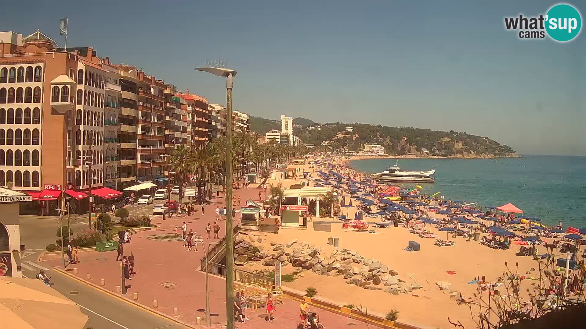 Webcam Lloret de Mar – the main beach – – Costa Brava – Spain