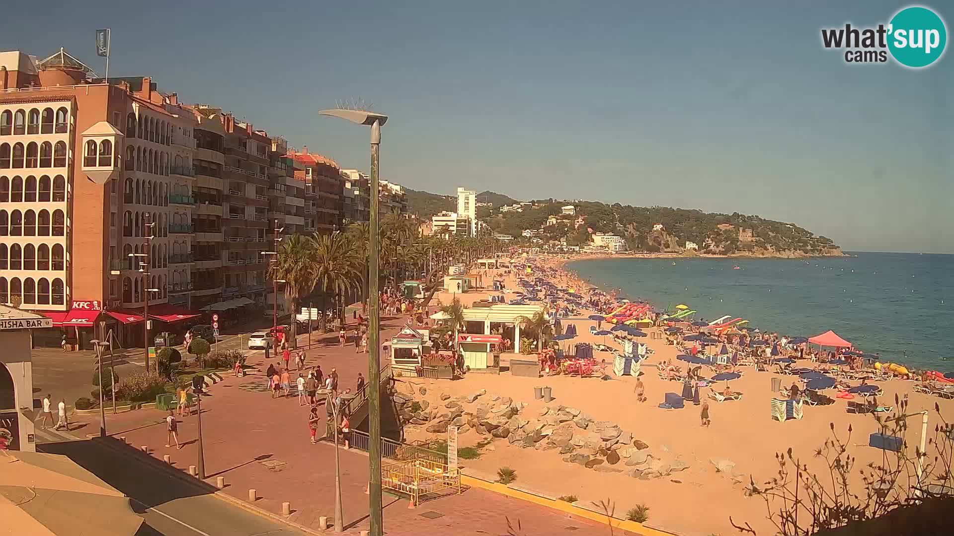 Webcam Lloret de Mar – the main beach – – Costa Brava – Spain