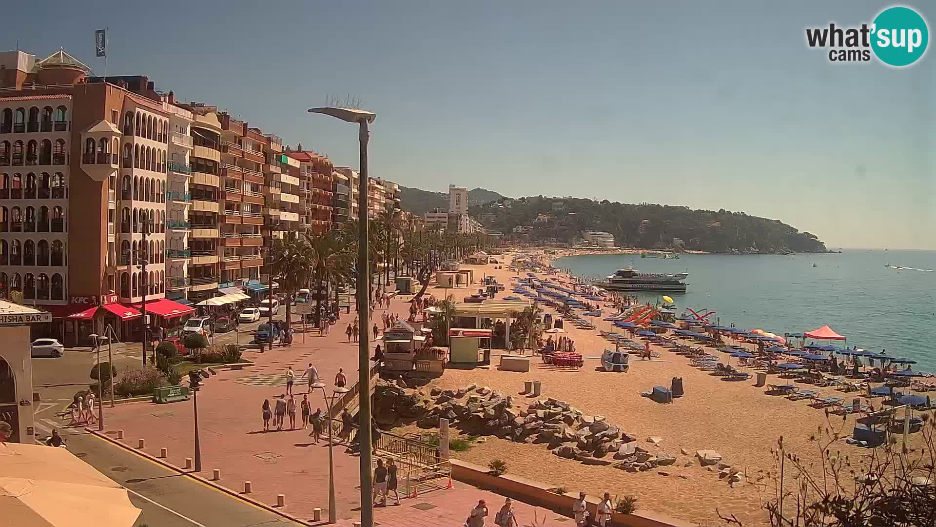 Webcam Lloret de Mar – the main beach – – Costa Brava – Spain
