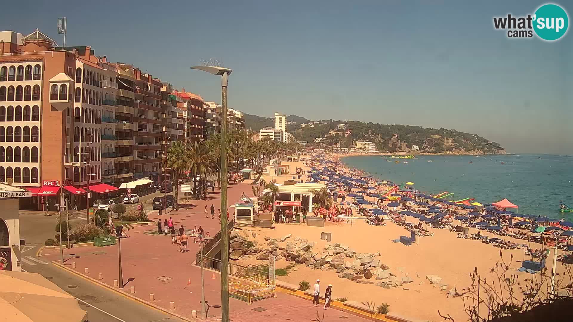 Webcam Lloret de Mar – the main beach – – Costa Brava – Spain
