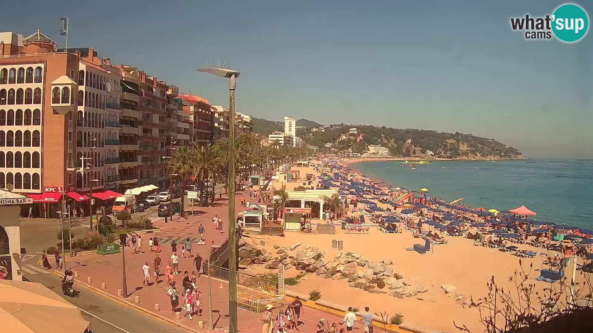 Webcam Lloret de Mar – the main beach – – Costa Brava – Spain