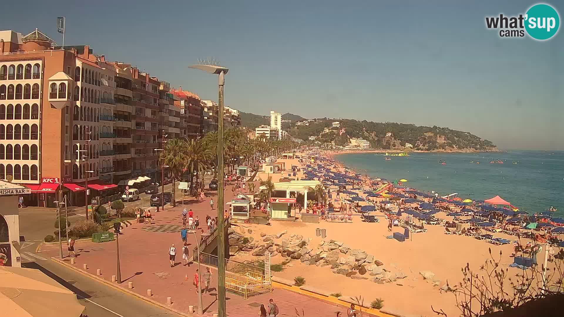Webcam Lloret de Mar – the main beach – – Costa Brava – Spain