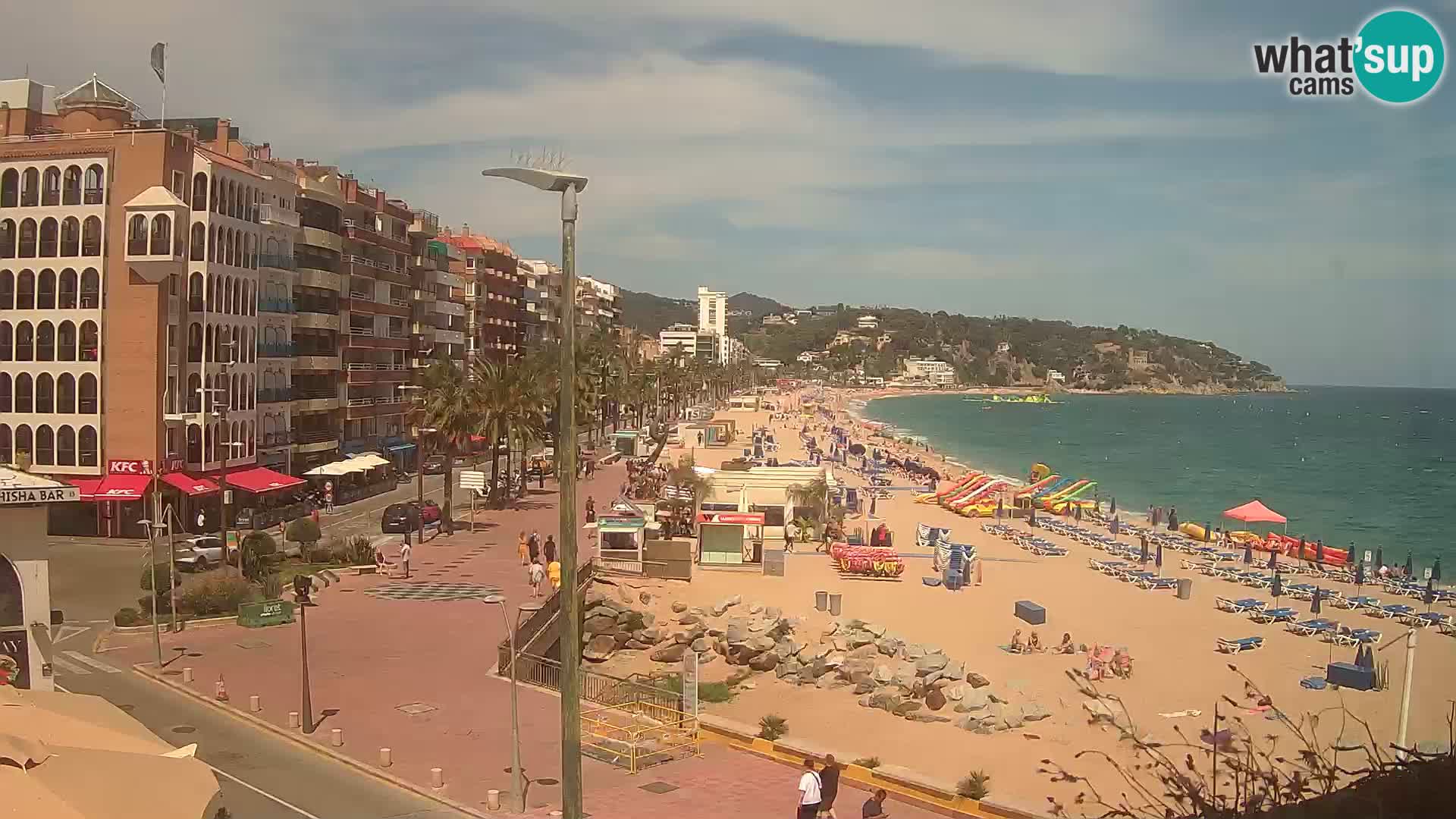 Webcam Lloret de Mar – the main beach – – Costa Brava – Spain