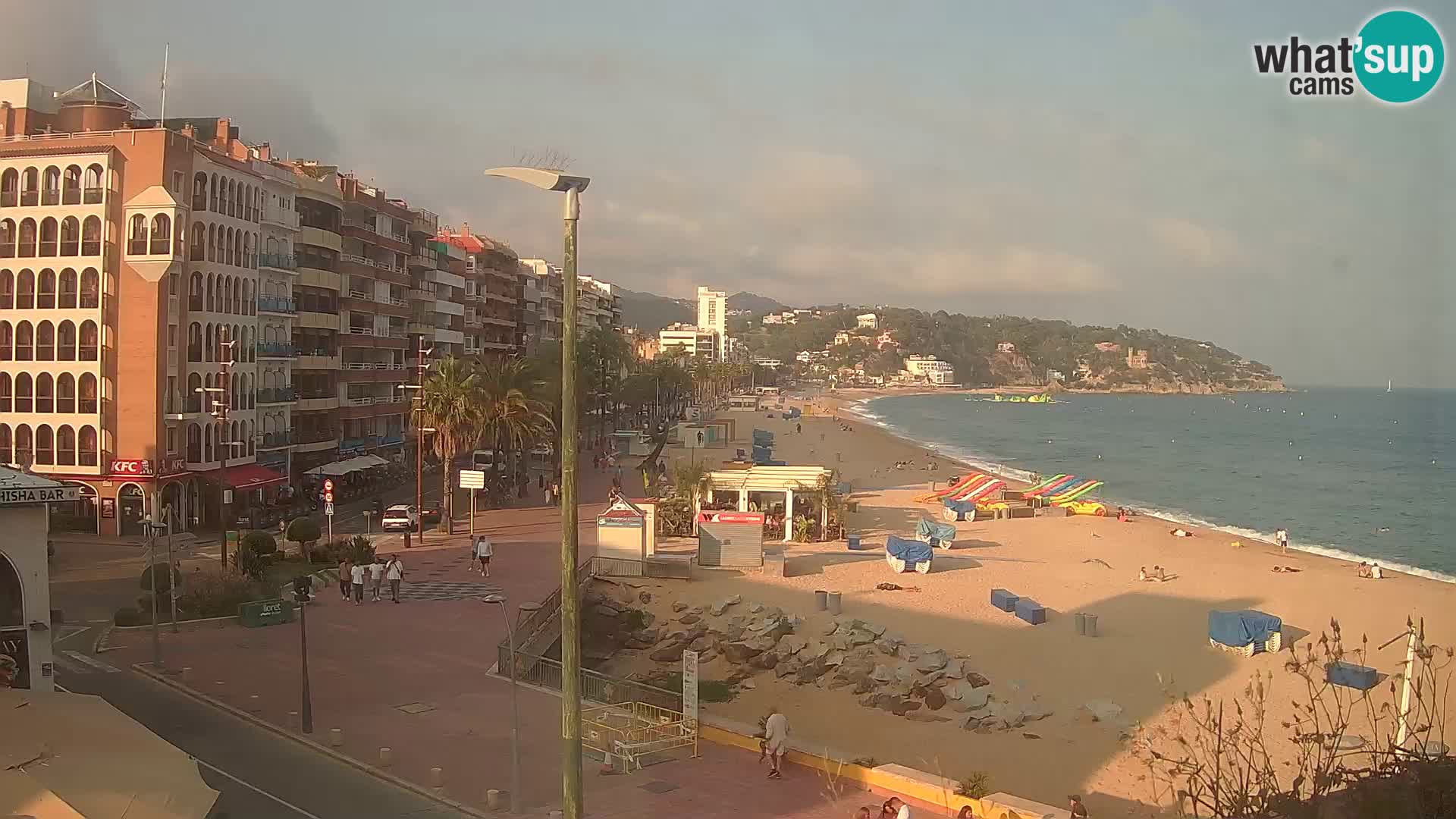 Webcam Lloret de Mar – the main beach – – Costa Brava – Spain
