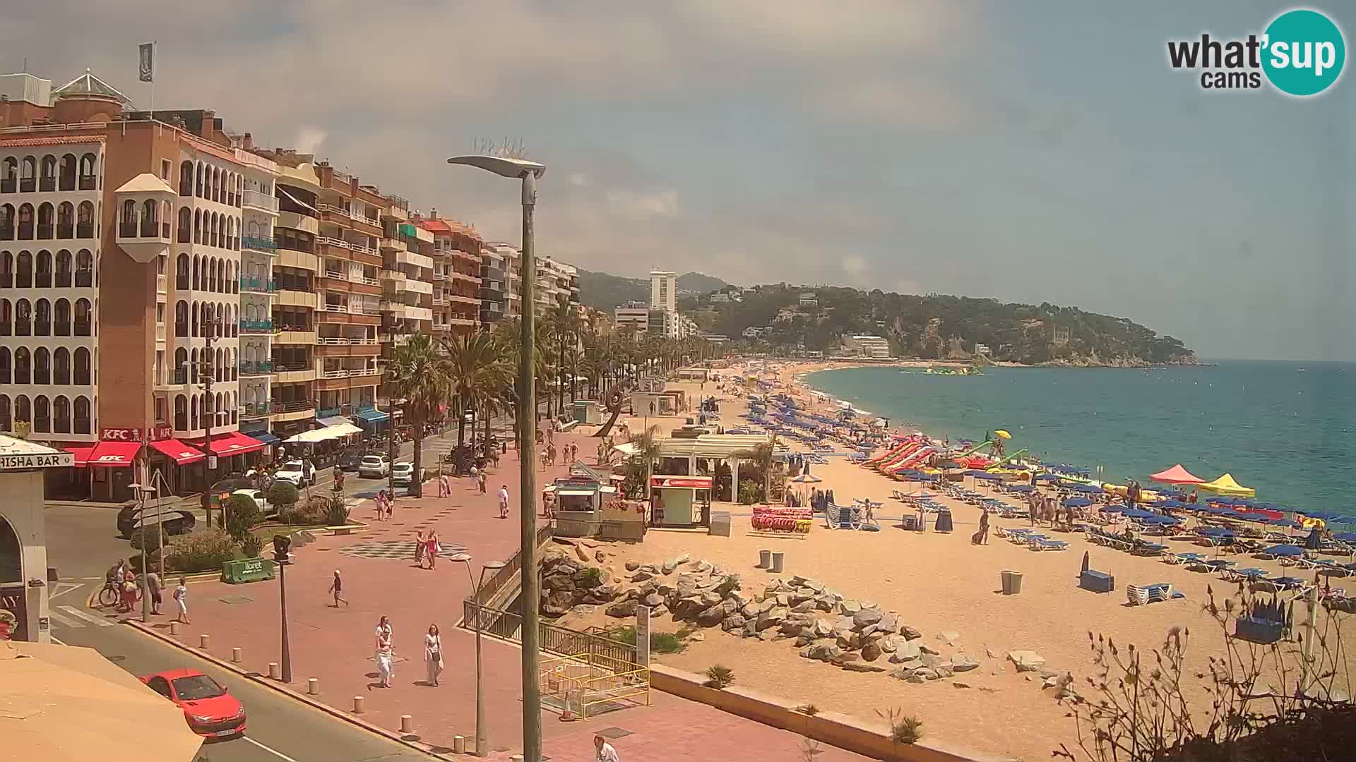 Webcam Lloret de Mar – the main beach – – Costa Brava – Spain