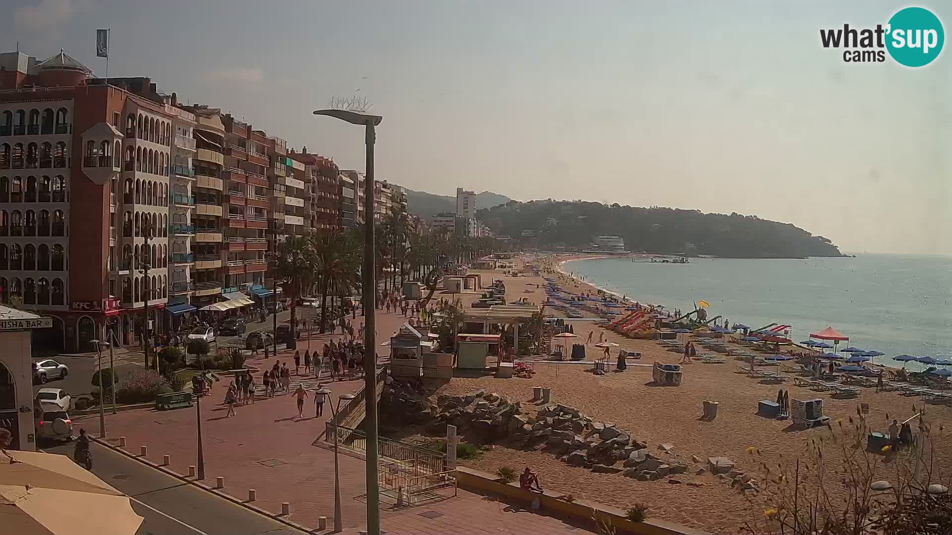 Webcam Lloret de Mar – the main beach – – Costa Brava – Spain