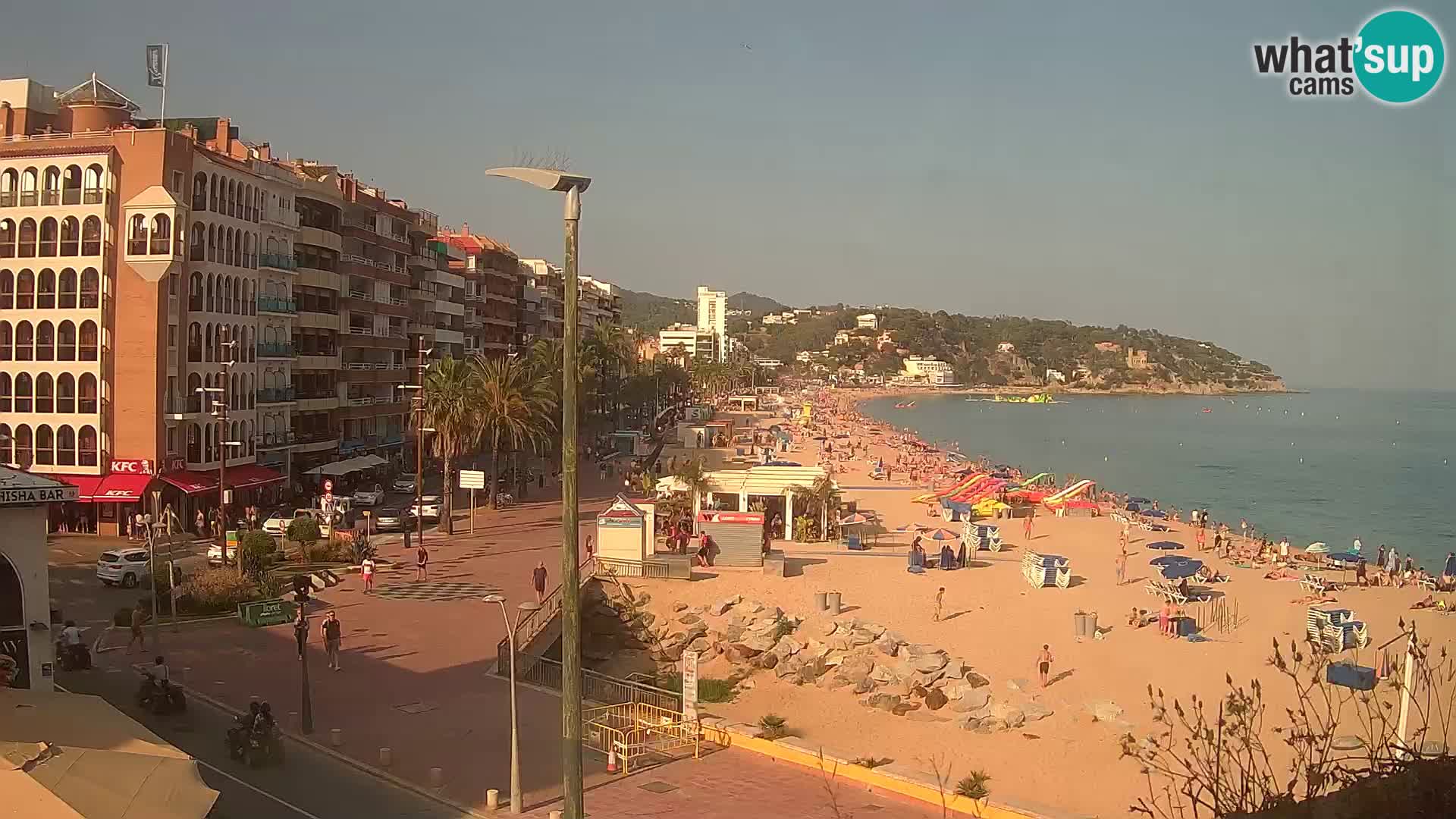 Webcam Lloret de Mar – the main beach – – Costa Brava – Spain