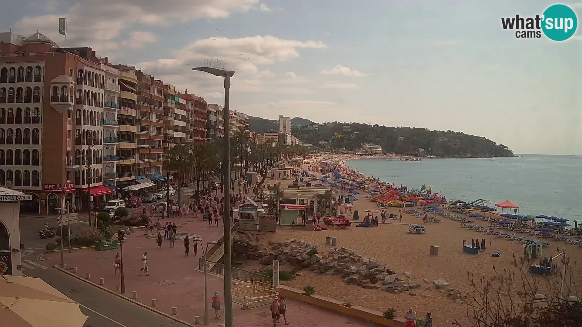 Webcam Lloret de Mar – the main beach – – Costa Brava – Spain