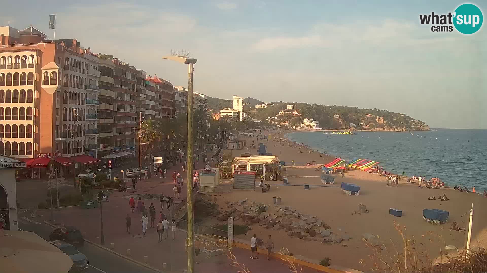 Webcam Lloret de Mar – the main beach – – Costa Brava – Spain