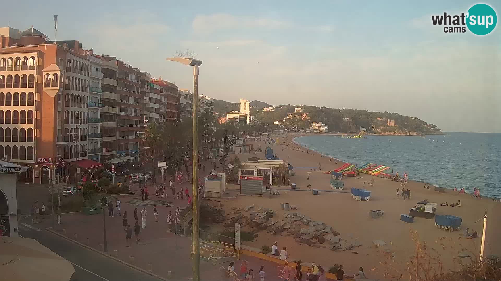 Webcam Lloret de Mar – the main beach – – Costa Brava – Spain