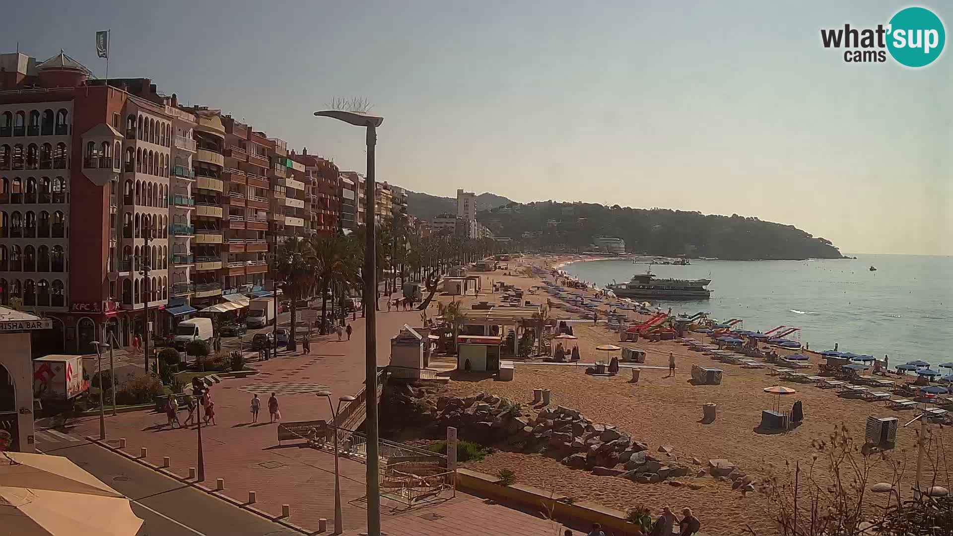 Webcam Lloret de Mar – the main beach – – Costa Brava – Spain