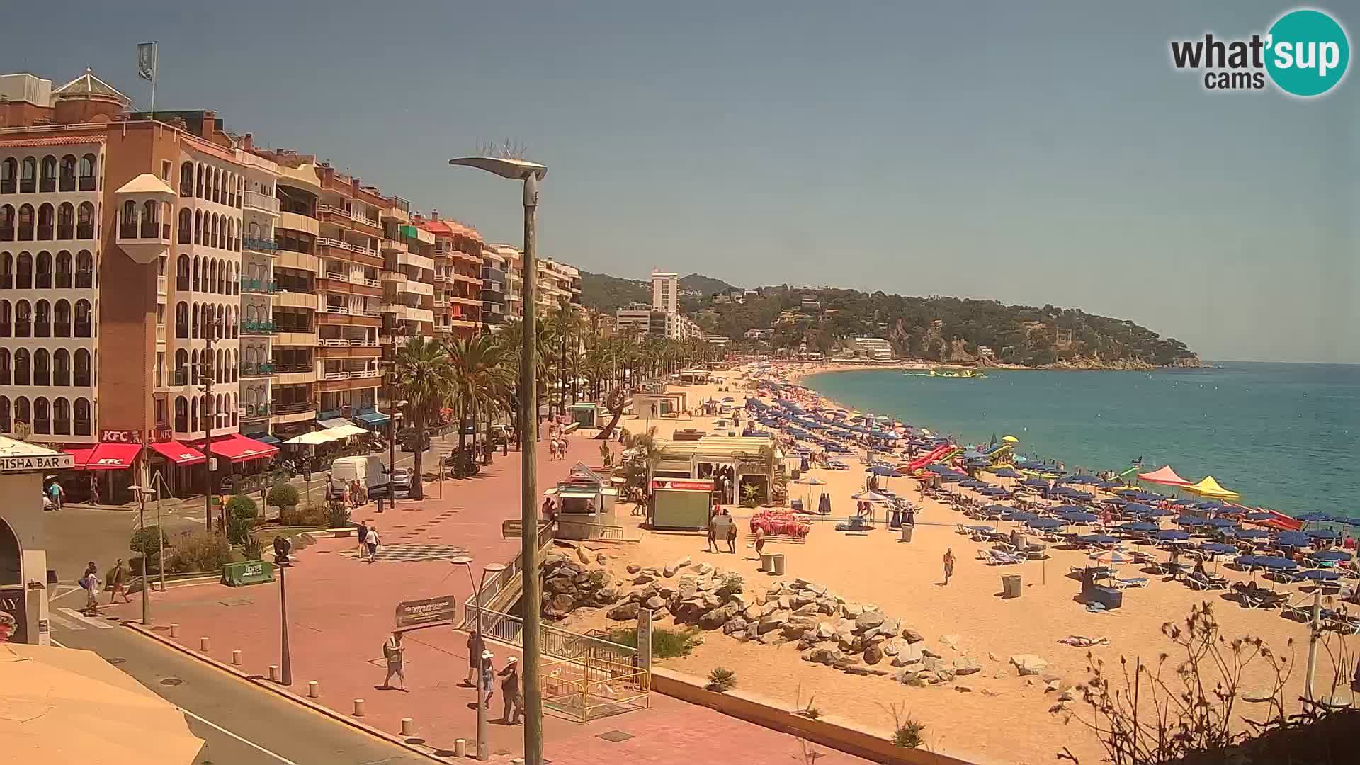 Webcam Lloret de Mar – the main beach – – Costa Brava – Spain