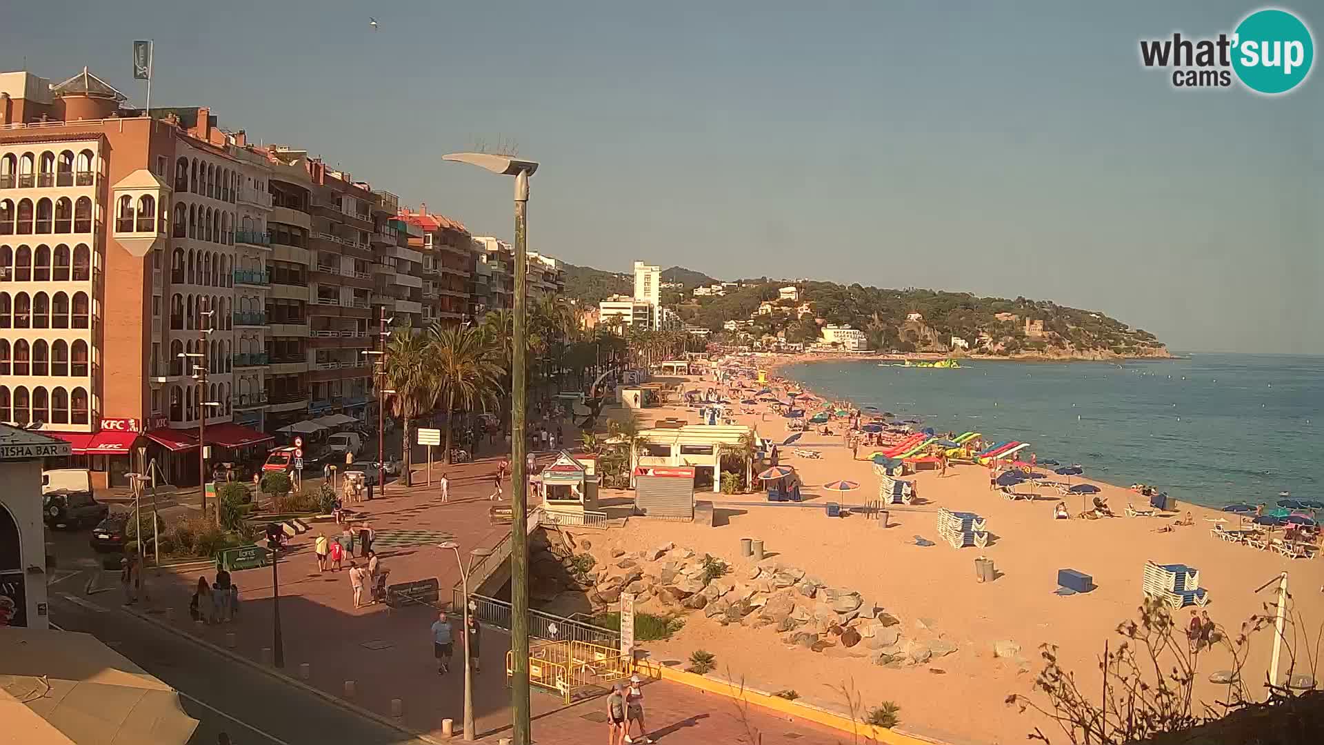 Webcam Lloret de Mar – the main beach – – Costa Brava – Spain