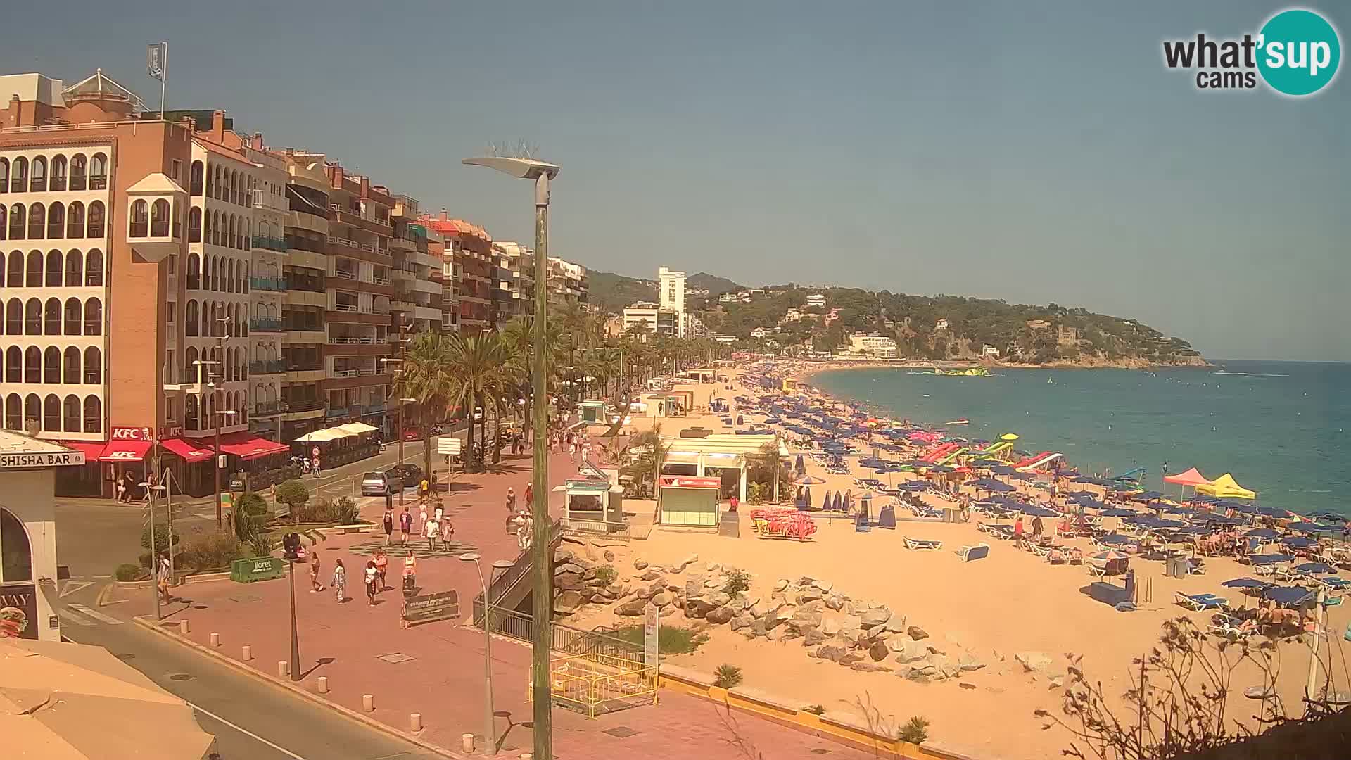 Webcam Lloret de Mar – the main beach – – Costa Brava – Spain