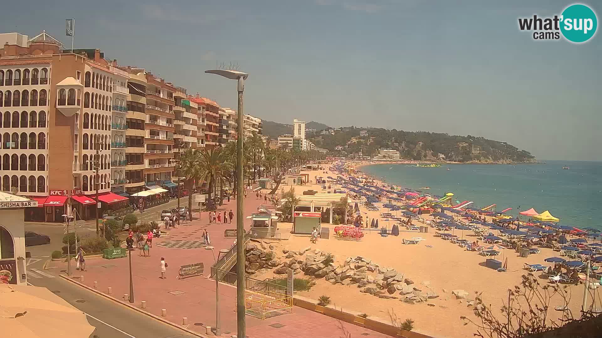 Webcam Lloret de Mar – the main beach – – Costa Brava – Spain