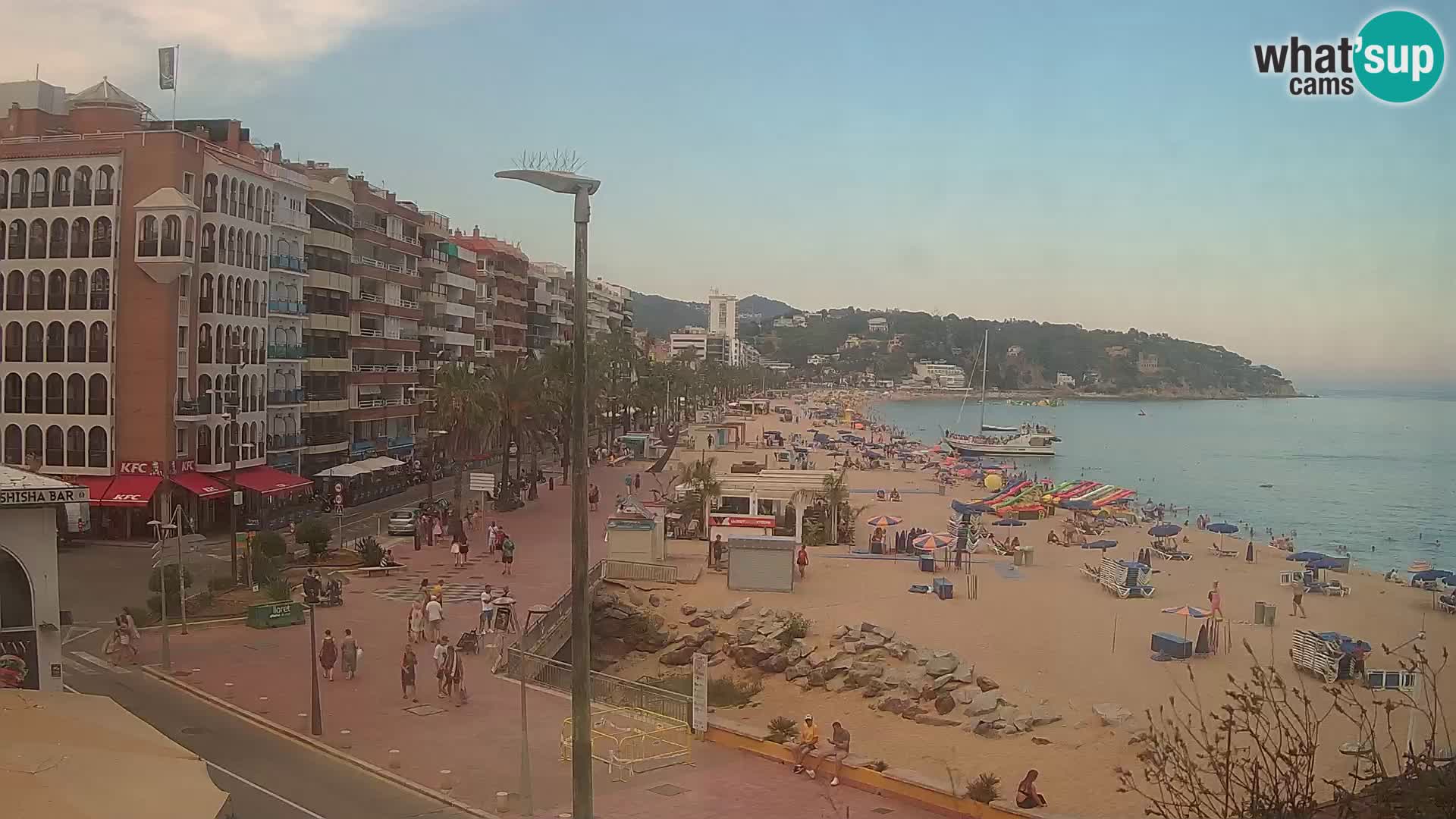 Webcam Lloret de Mar – the main beach – – Costa Brava – Spain