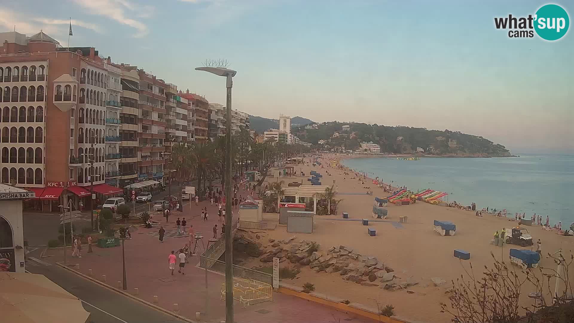 Webcam Lloret de Mar – the main beach – – Costa Brava – Spain