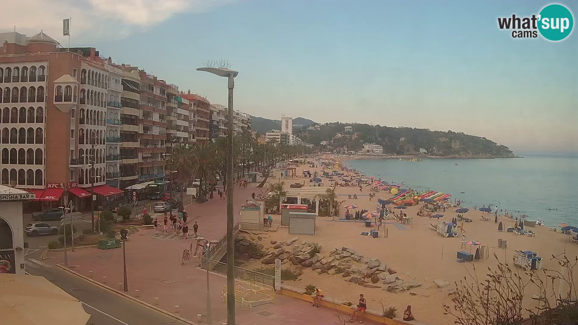 Webcam Lloret de Mar – the main beach – – Costa Brava – Spain