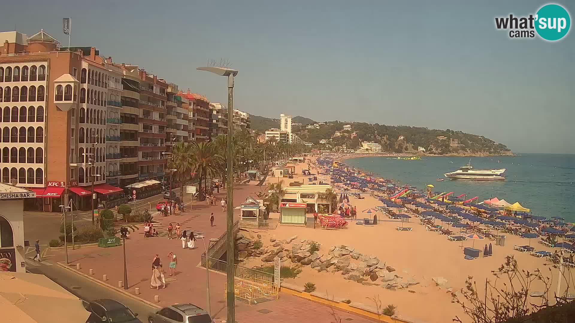 Webcam Lloret de Mar – the main beach – – Costa Brava – Spain