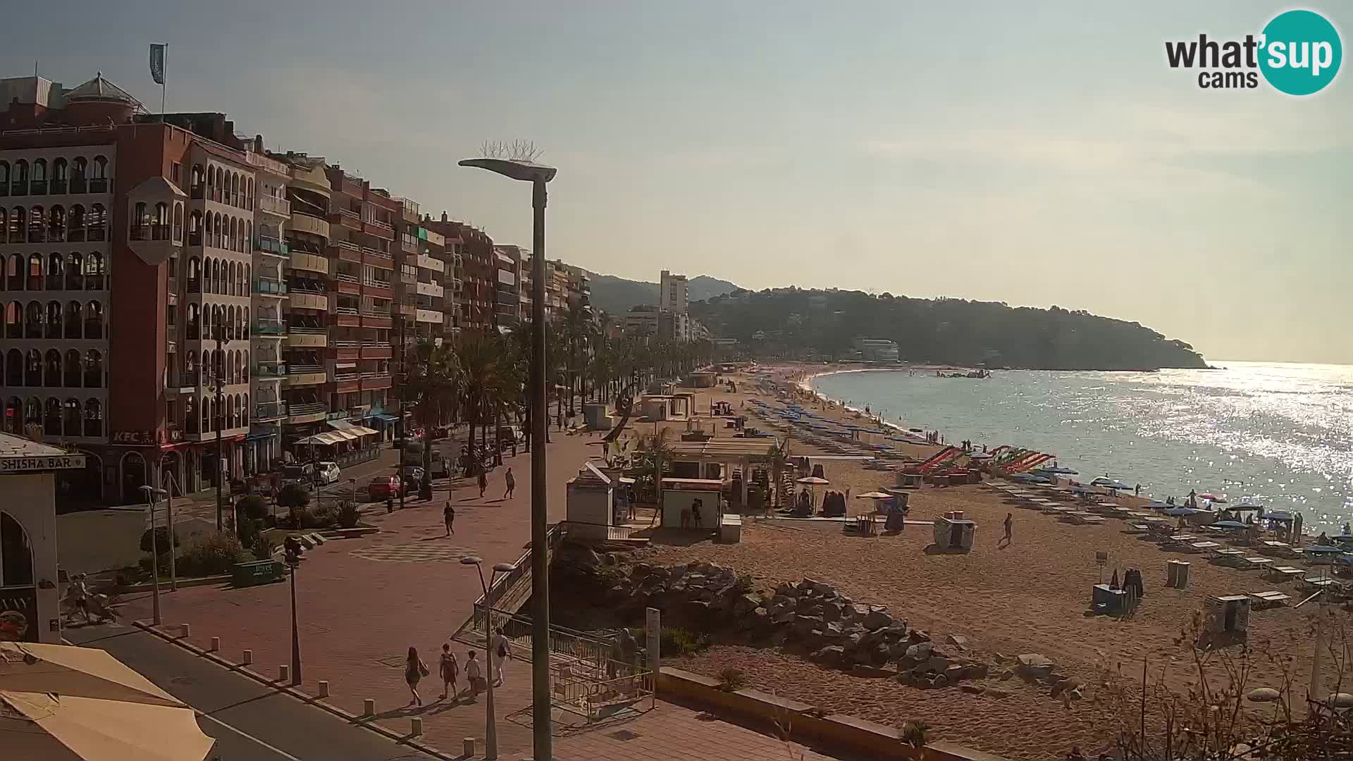 Webcam Lloret de Mar – the main beach – – Costa Brava – Spain